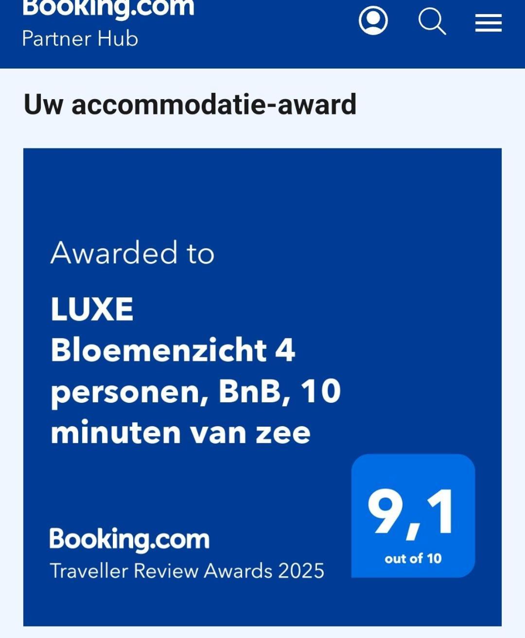 Luxe Bloemenzicht 4 Personen, Bnb, 10 Minuten Van Zee Breezand Exteriör bild